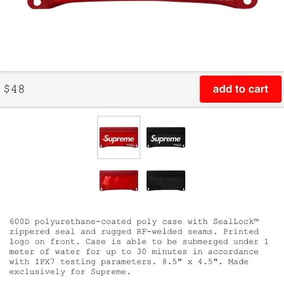 Supreme®/SealLine® Waterproof Case - Picture 6 of 7